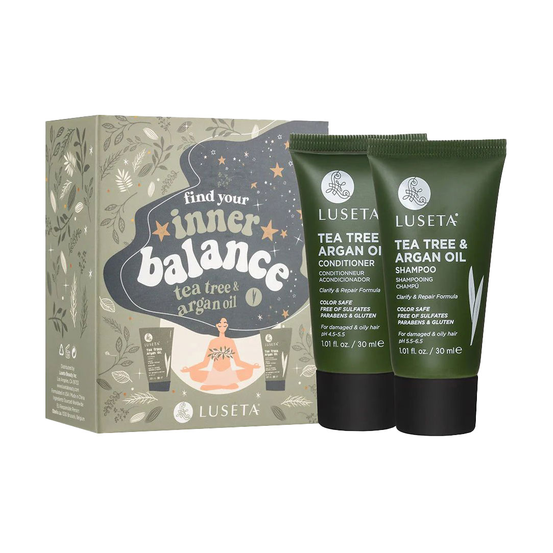 Набір для волосся Luseta Tea Tree &amp; Argan Oil (шампунь, 30 мл + кондиціонер, 30 мл)